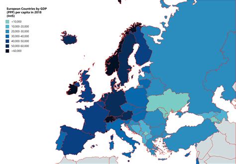 European Countries By Gdp Ppp Per Capita In 2018 Reurope