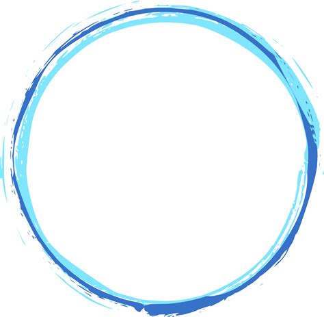 Colorful Grunge Brush Stroke Circle Png Transparent