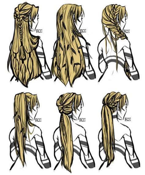 Long Female Hairstyles Drawing 25 Female Hairstyles Outlines Vector Icons