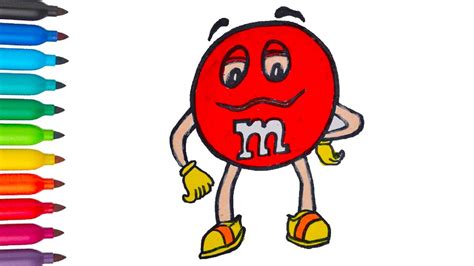 M And Ms Drawing Learn How To Draw M And Ms For Kids Научись