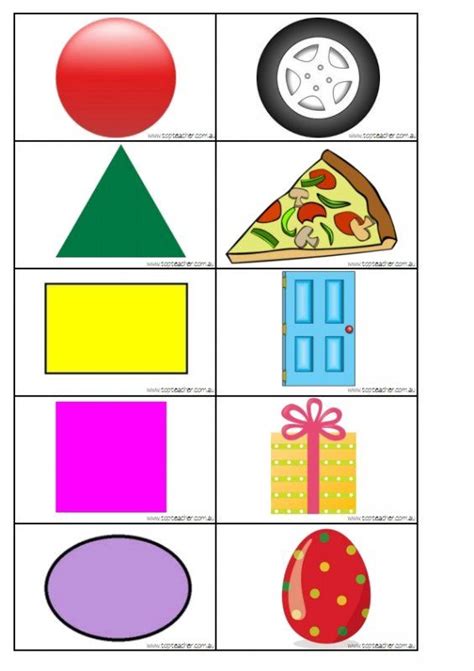 Use These 2d Shape Cards To Match Up And Other Games Such As Memory Or