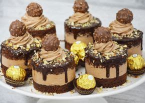 Ferrero rocher® truffle layer cake. Mini Ferrero Rocher Cakes | Recette gateau chocolat ...