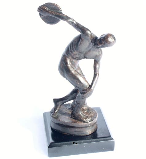 Diskuswerfer — 1896 sportler der ddr beim wurf, 1953 der diskuswurf, auch. Myron "Der Diskuswerfer" Bronze Skulptur Antike Figur ...