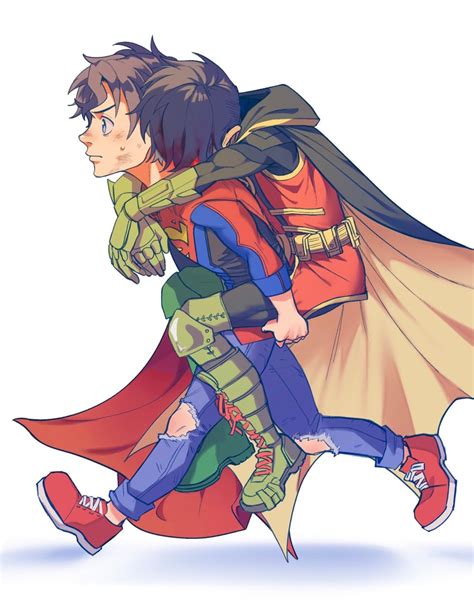 Robin Superboy Damian Wayne And Jonathan Kent Dc Comics And 3 More