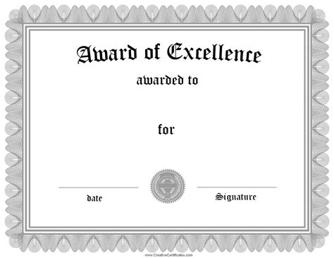 Lifetime Achievement Award Certificate Template Emetonlineblog