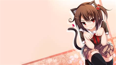 Cat Girl Original Characters Chiri Anime Anime Girls Thigh Highs