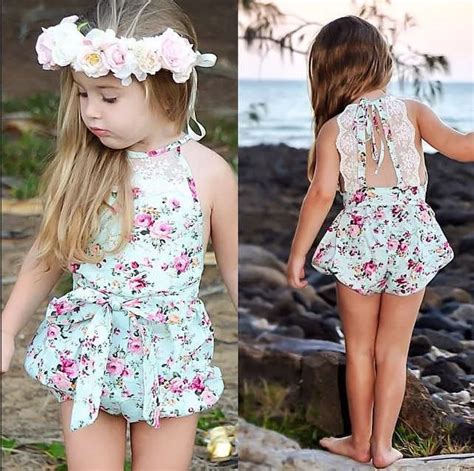 New Rose Floral Printed Cotton Baby Rompers Vintage Baby Girl Romper