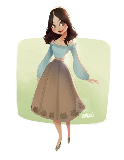 Steph Lew Art Character Design Disney Princess Art Girl Cartoon