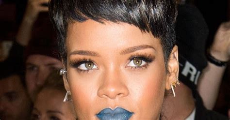 Rihannas Blue Lips Something You May Wear Yourself