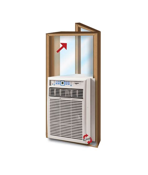 【keep indoor cool the air 】window seal for portable air conditioner around open window, zips around the nozzle of your air conditioner hose stopping the return flow of warm air and making your air conditioner as efficient as possible. Casement Window Air Conditioner Seal - New Home Plans Design
