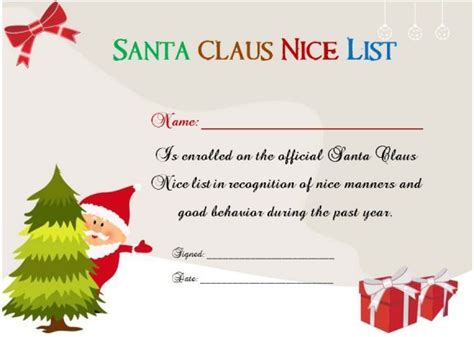 Free award certificate template (free printable certificates) if your business usually gives out holiday bonuses, this award certificate for free is a good way to make that moment more special. 11 Naughty or Nice Certificates (Fun and exciting from ...