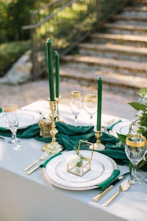 Emerald Green And Gold Wedding Inspiration Weddings And Brides