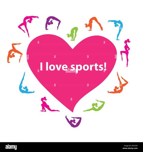 I Love Sports Stock Vector Image And Art Alamy