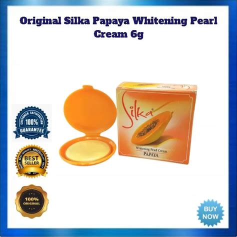 Original Silka Papaya Whitening Pearl Cream 6g Lazada Ph