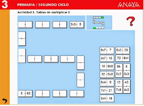 APRENDO ASÍ: JUEGOS PARA APRENDER LAS TABLAS DE MULTIPLICAR