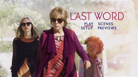 The Last Word 2017 Dvd Movie Menus