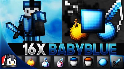 Baby Blue 16x Mcpe Pvp Texture Pack Gamertise
