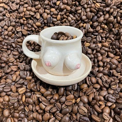 Boobs Espresso Mugs Custom Pottery Boob Coffee Cups Handmade Etsy