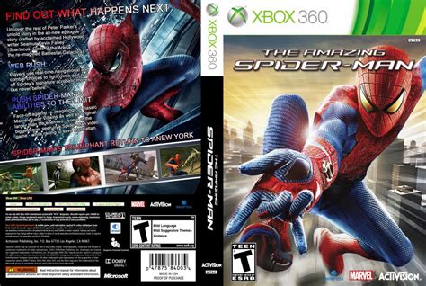 Spider Man Xbox 360 Game Covers The Amazing Spider Man Dvd Ntsc