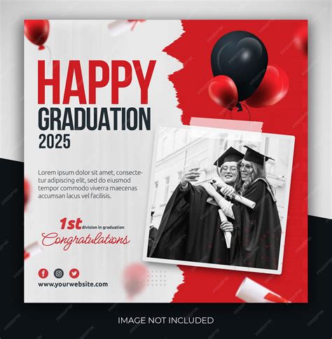 행복한 졸업 및 교육 소셜 미디어 게시물 또는 배너 전단지 디자인 서식 파일 프리미엄 Psd 파일