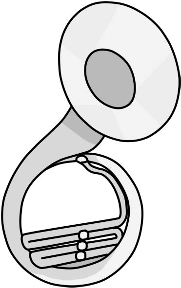Sousaphone Drawing Mellophone Tuba Clip Art Original Size Png Image
