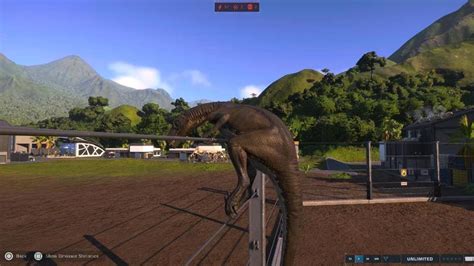 Jurassic World Evolution 2 Herrerasaurus Climbing The Fence Youtube