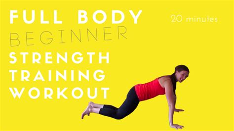 20 Minute Full Body Beginner Strength Training Workout Video Fit Mama