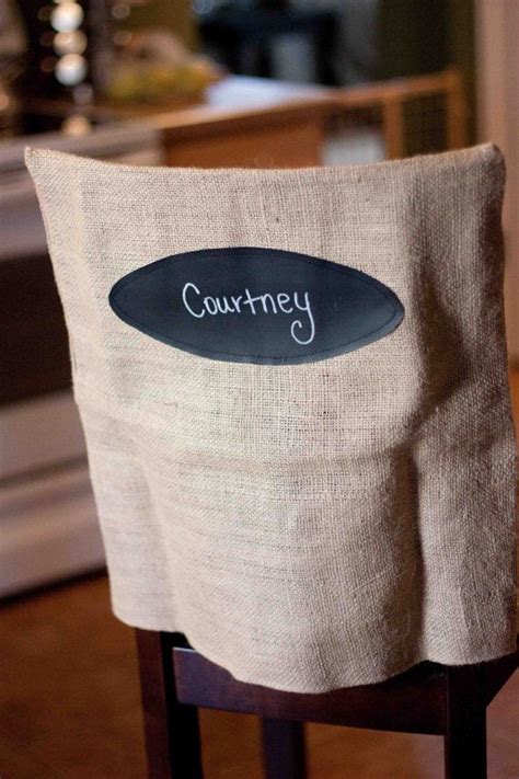 Burlap chair cover are an elegant addition to your home, which blend in beautifully. Burlap Wedding Items - 50 Must-Haves | Burlap chair ...
