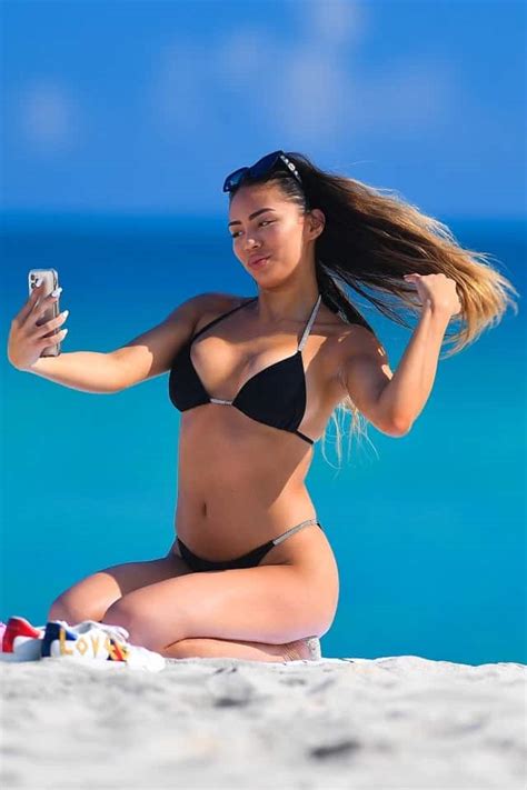 Malik Beasleys Estranged Wife Montana Yao Hits The Beach Side Action