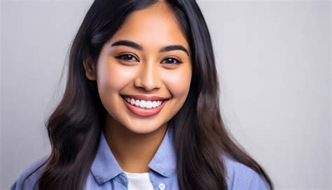 Premium Photo Professional Portrait Of Young Filipino Woman Smiling