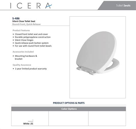 Icera Quick Release Toilet Seat Bidet Recs Rplumbing