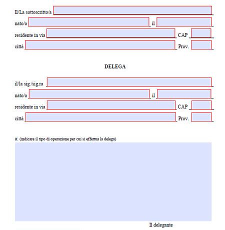 Diagramma Image Fac Simile Modello Delega A Rappresentare My XXX Hot Girl