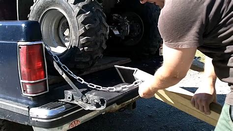 DIY ATV/ Lawnmwer loading ramps - YouTube