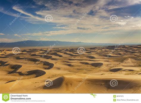 Hermosas Vistas Del Paisaje Del Desierto Desierto De Gobi Mongolia