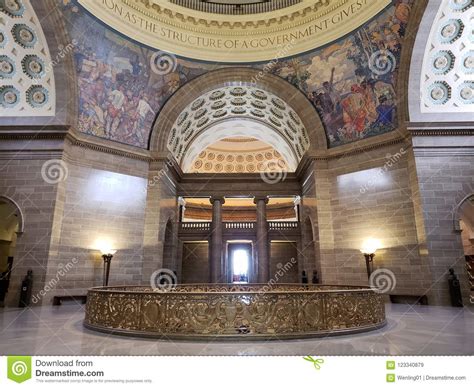 Interior Of Missouri State Capitol Building Jefferson Mo Usa Editorial
