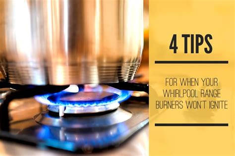 Check out our igniter troubleshooting guide. Whirlpool Range Burners Won't Light | Service Care, Inc.