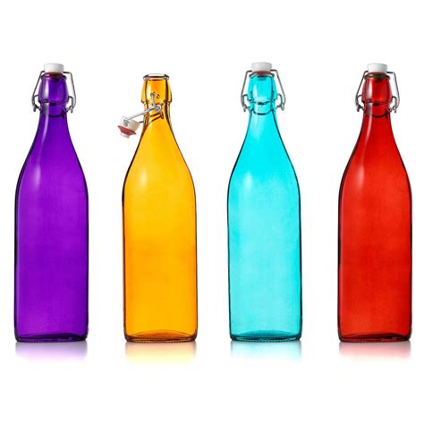 Italian Glass Bottles Decorative Red Blue Orange Purple Uncommongoods