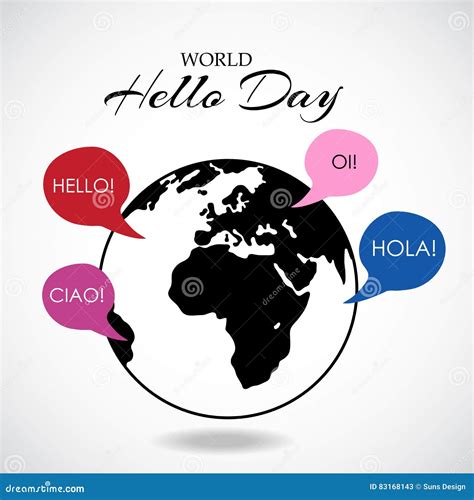 World Hello Day Stock Illustration Illustration Of November 83168143