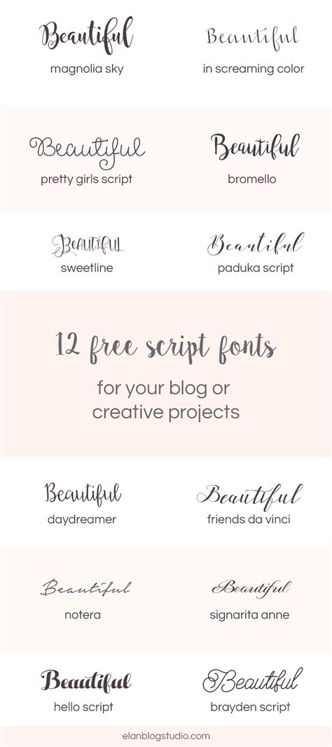 10 Simply Beautiful Script Fonts Beautiful Script Fon