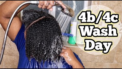 wash day routine on 4b 4c natural hair youtube
