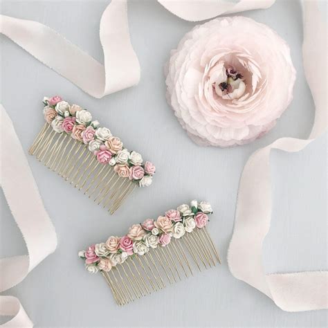 Flower Wedding Hair Comb Rose Britten Weddings