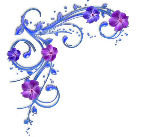 Library Of Elegant Purple Flower Image Freeuse Stock Png