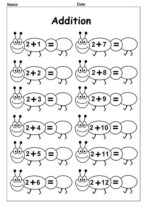 Kindergarten Grade Math Worksheets Printable Kindergarten Worksheets