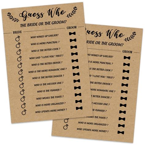 How Well Do You Know The Bride And Groom Game Party G Vrogue Co