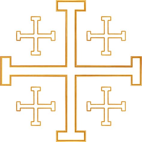 Jerusalem Cross Vector At Collection Of Jerusalem