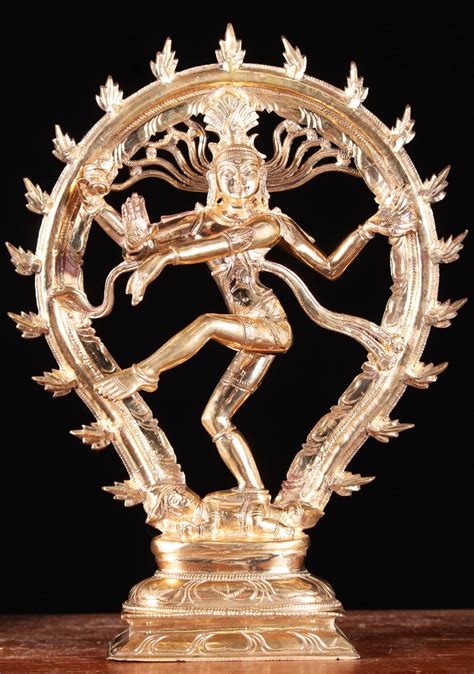 Sold Bronze Polished Dancing Shiva Nataraja Statue 10 92b29 Hindu