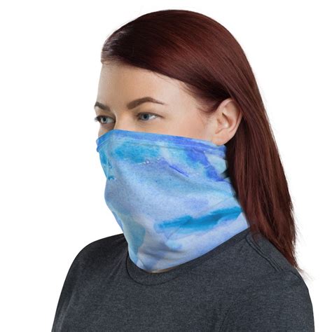 Boating Neck Gaiter For Women Watercolor Neck Buff Mask Etsy