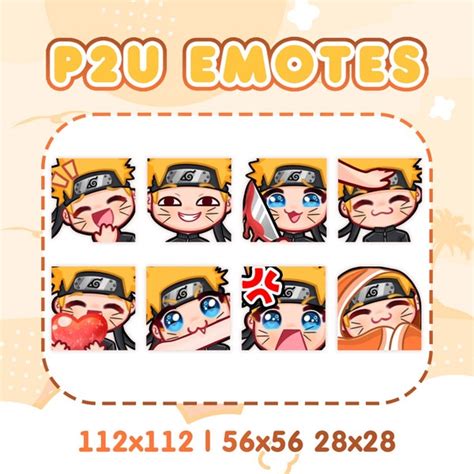 Naruto Emotes Etsy