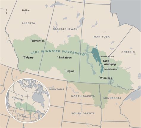 Map Of Lake Winnipeg