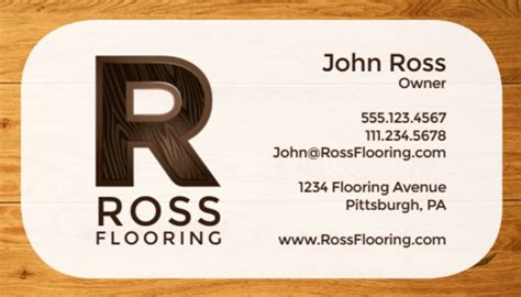 Browse our extensive collection of. Wood Flooring Business Card Template | MyCreativeShop
